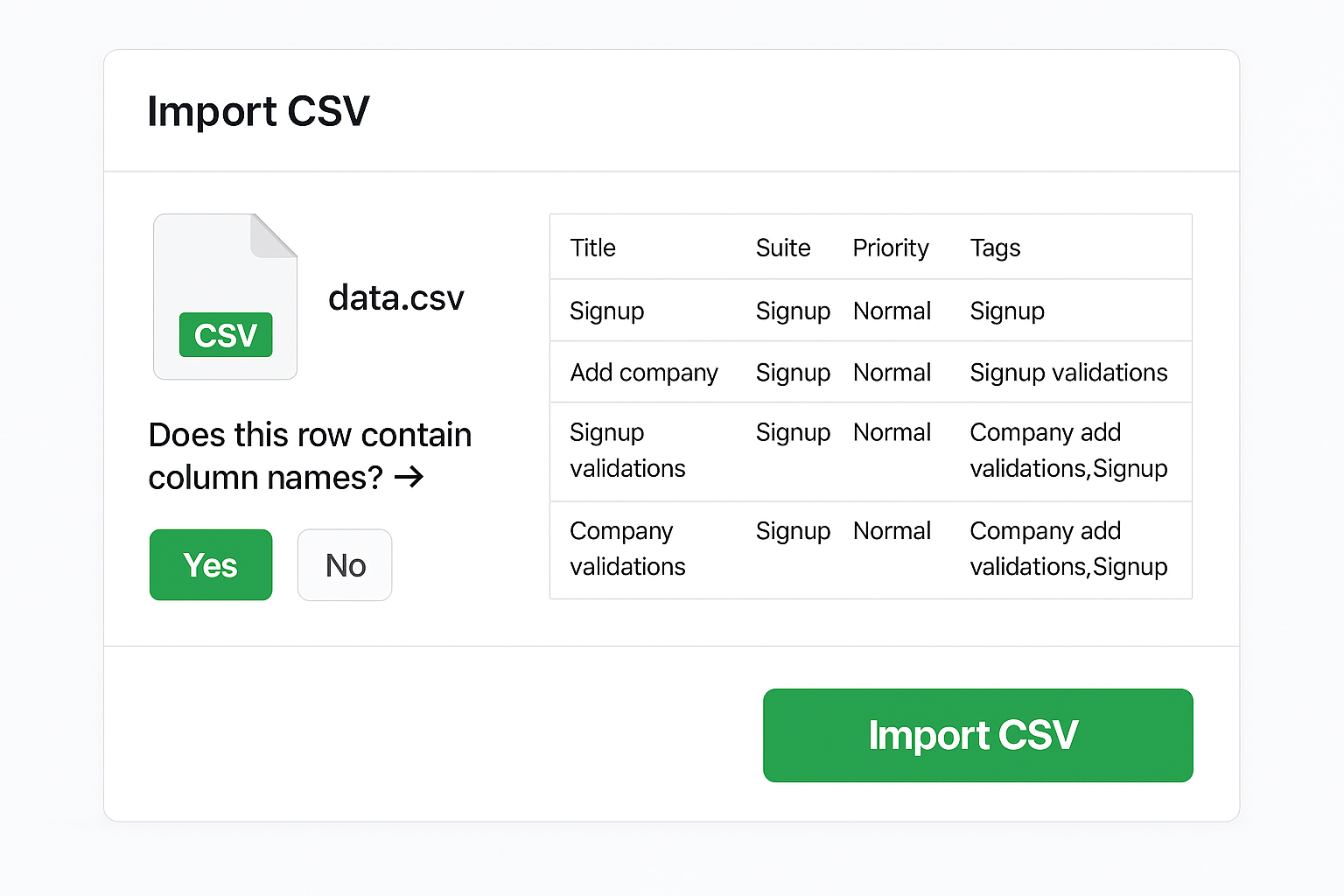 Import from TestRail and qTest