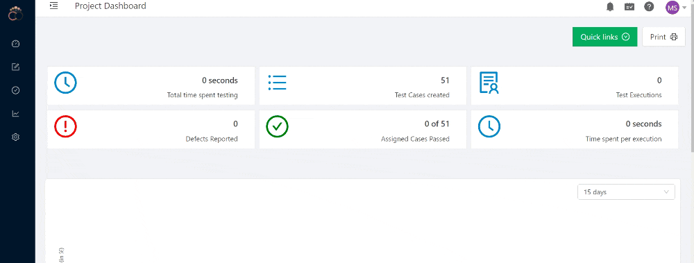 Add test case form in TestCollab
