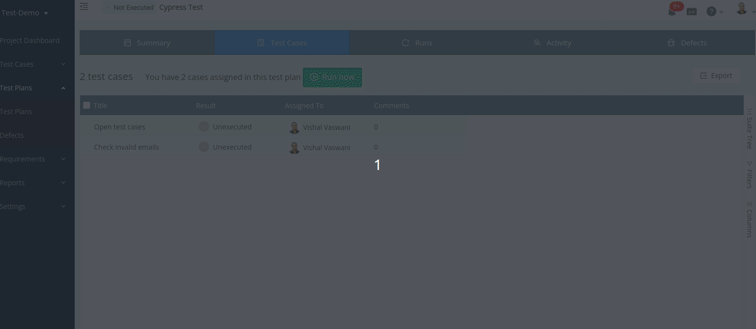 Change the email address registered with TestCollab