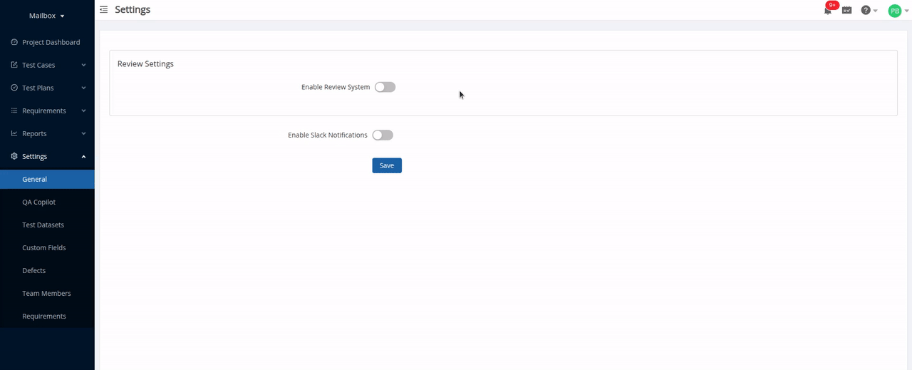 Make review comments available with test cases