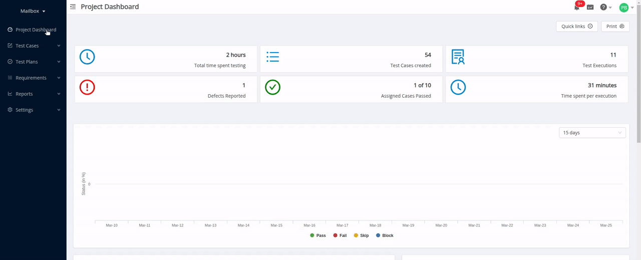 Enable reviews for test cases in a project