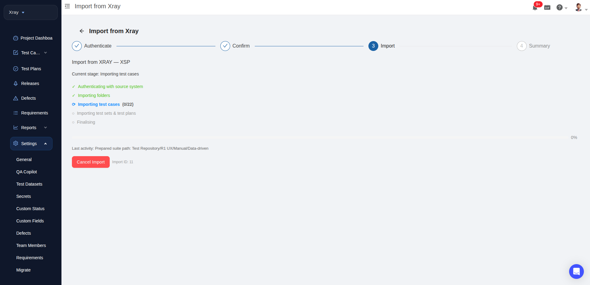 Migrate from Xray to TestCollab