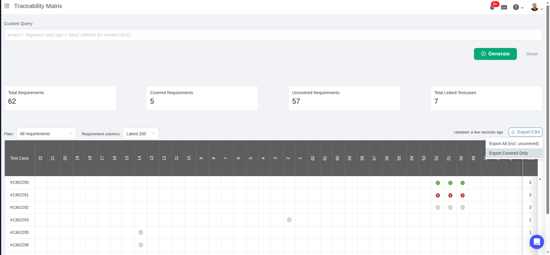 Requirements Traceability Matrix with GitLab in TestCollab