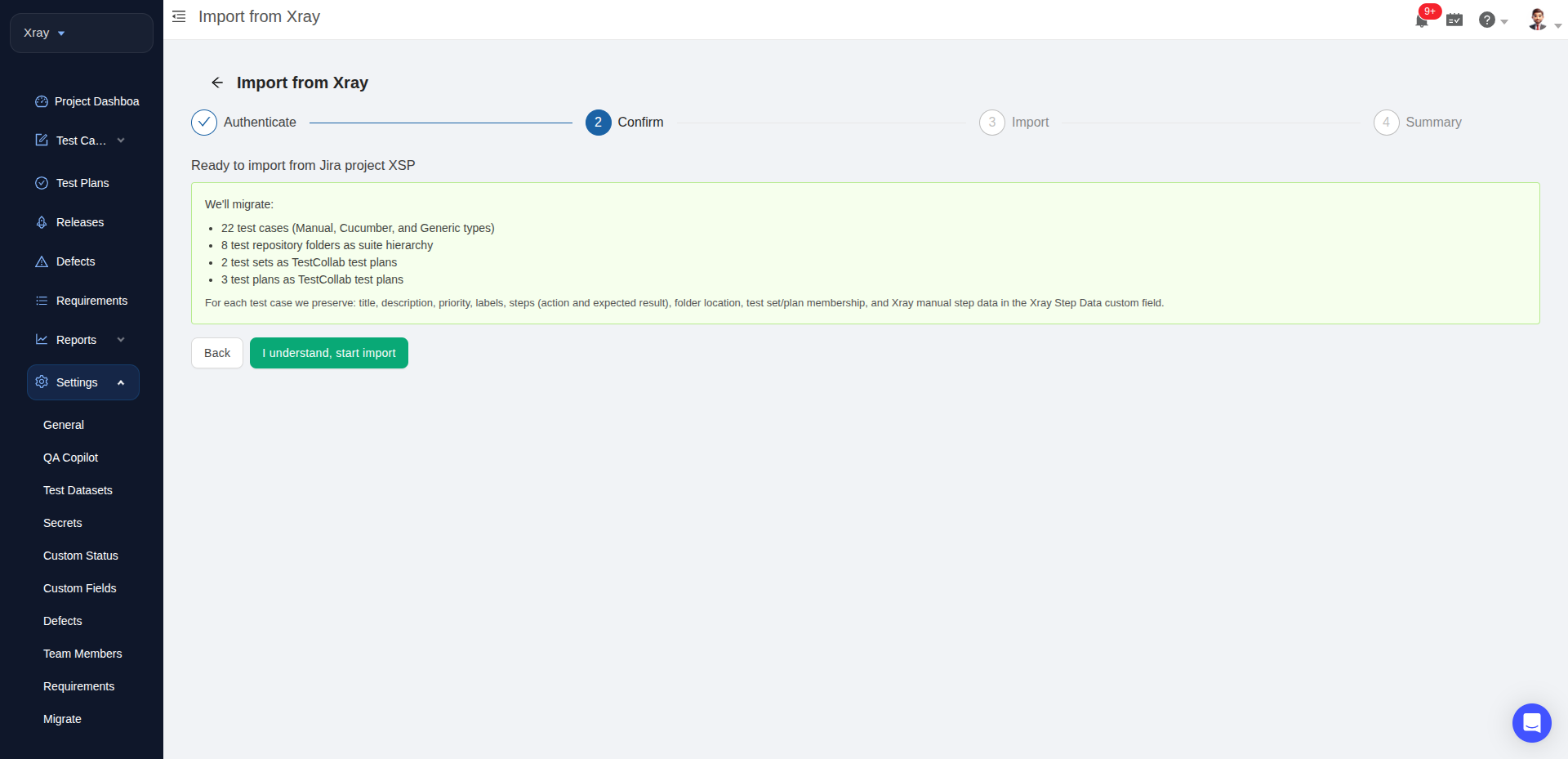 Migrate from Xray to TestCollab
