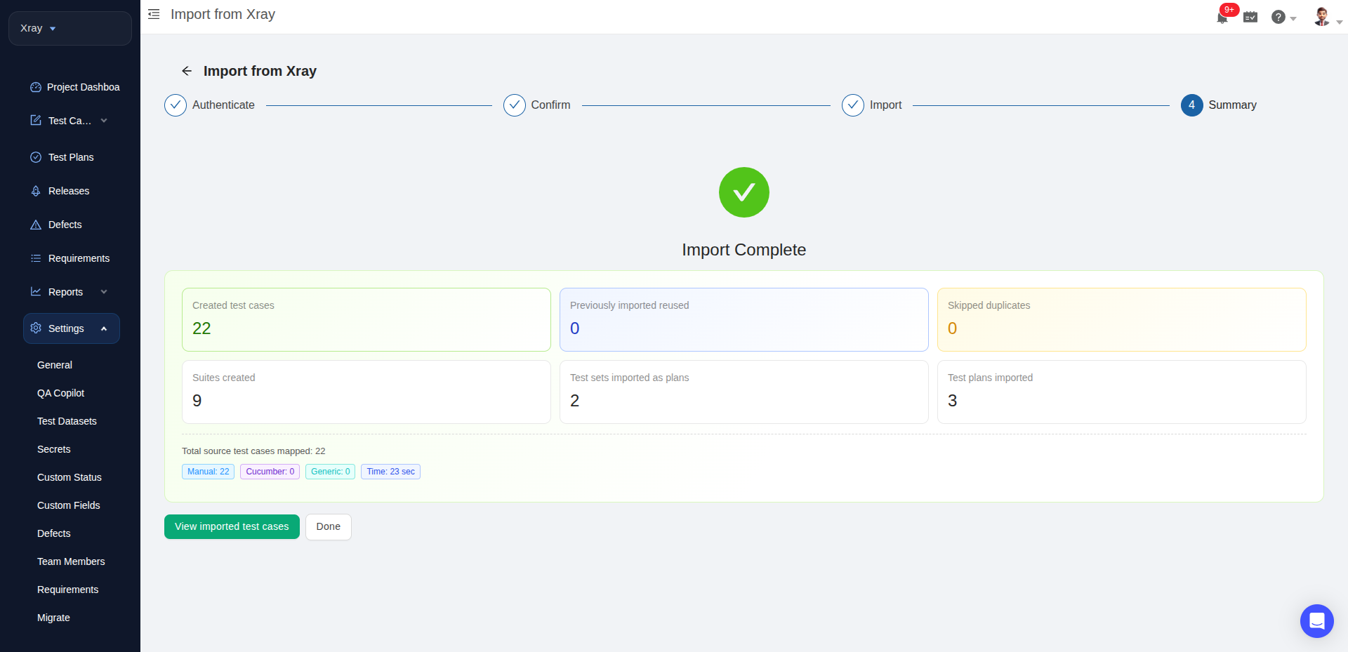 Migrate from Xray to TestCollab