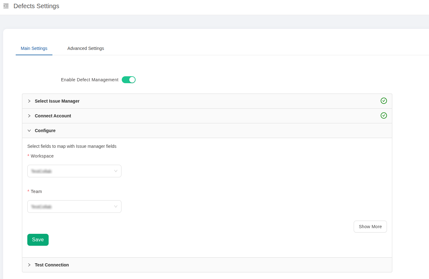 Linear integration in TestCollab