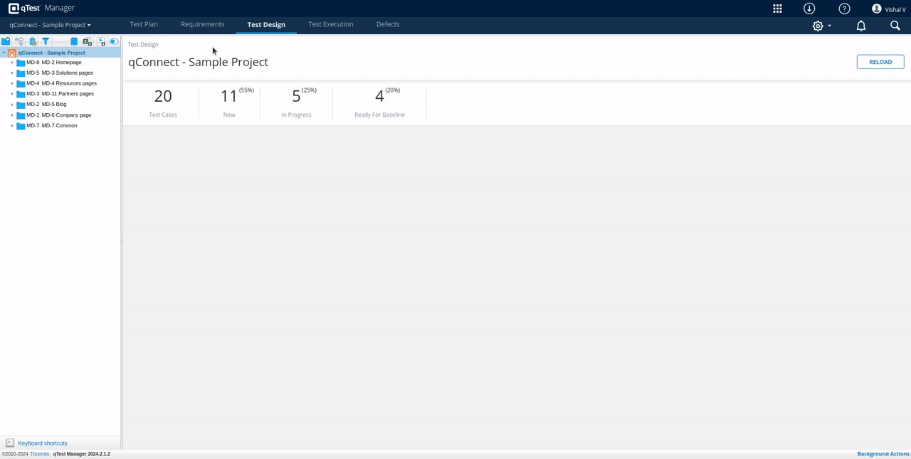 Exporting test cases from qTest to import them in TestCollab