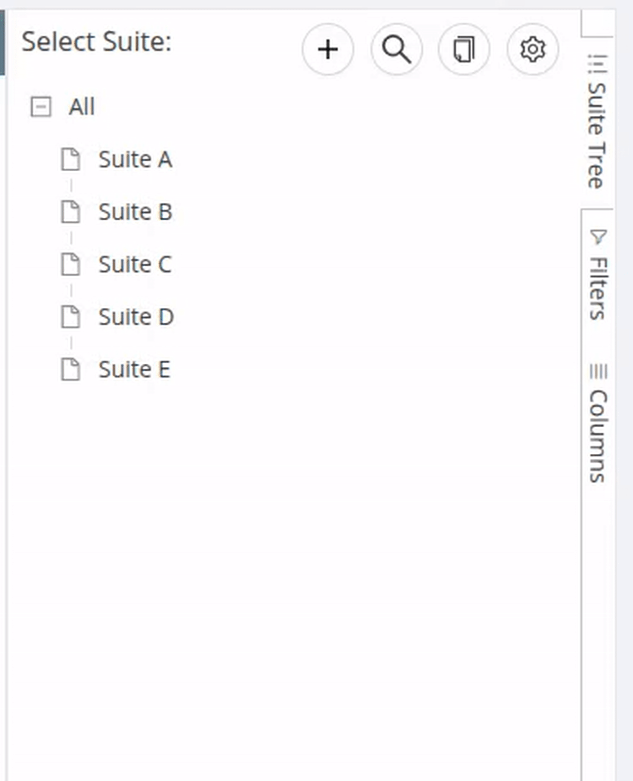 Rearranging test suites in TestCollab
