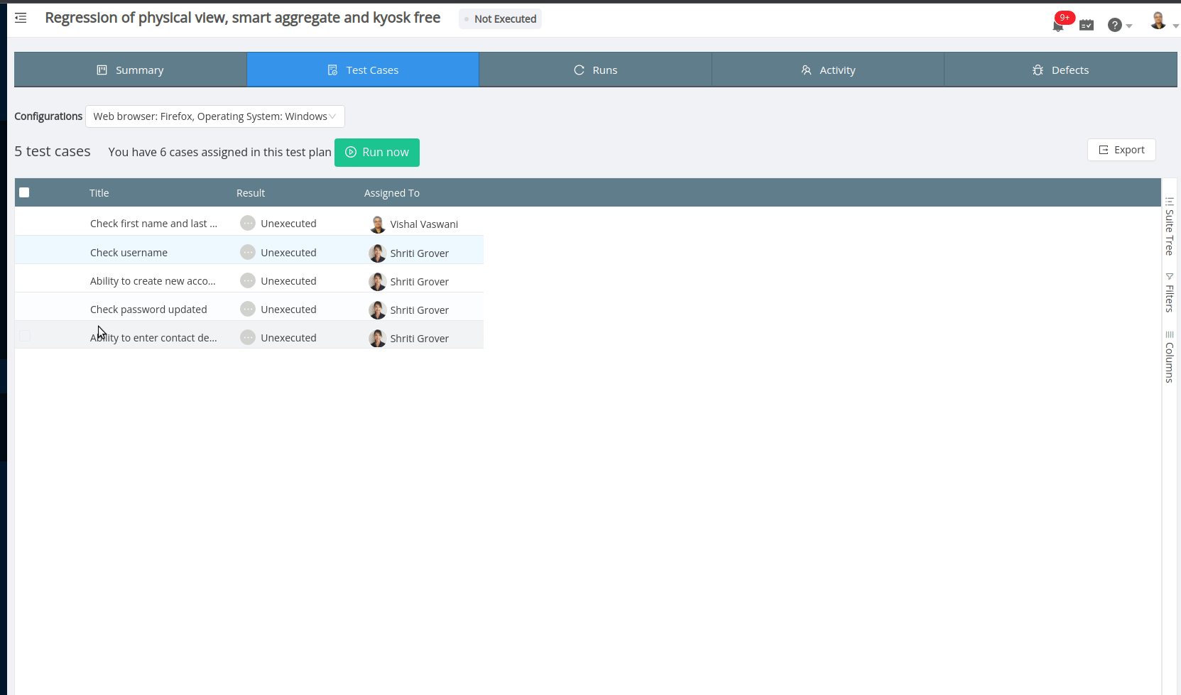 Removing a single test case from a test plan in TestCollab