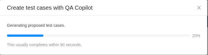 Generating test cases from QA Copilot in TestCollab