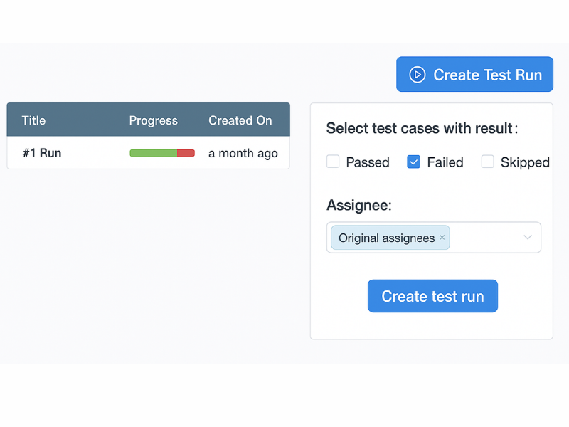 Create new runs for re-execution